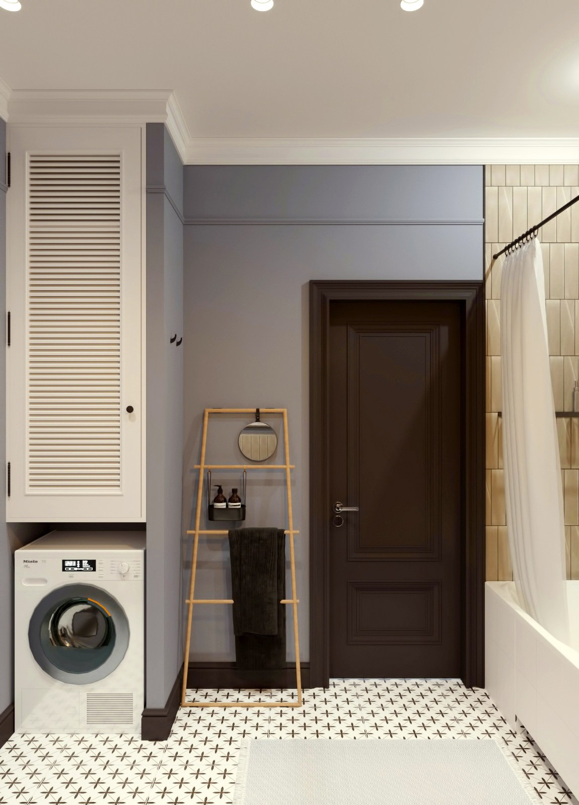 Квартира в Бруклинском стиле. Московская область. 2020 год. Дизайнер интерьера Троилова Арина