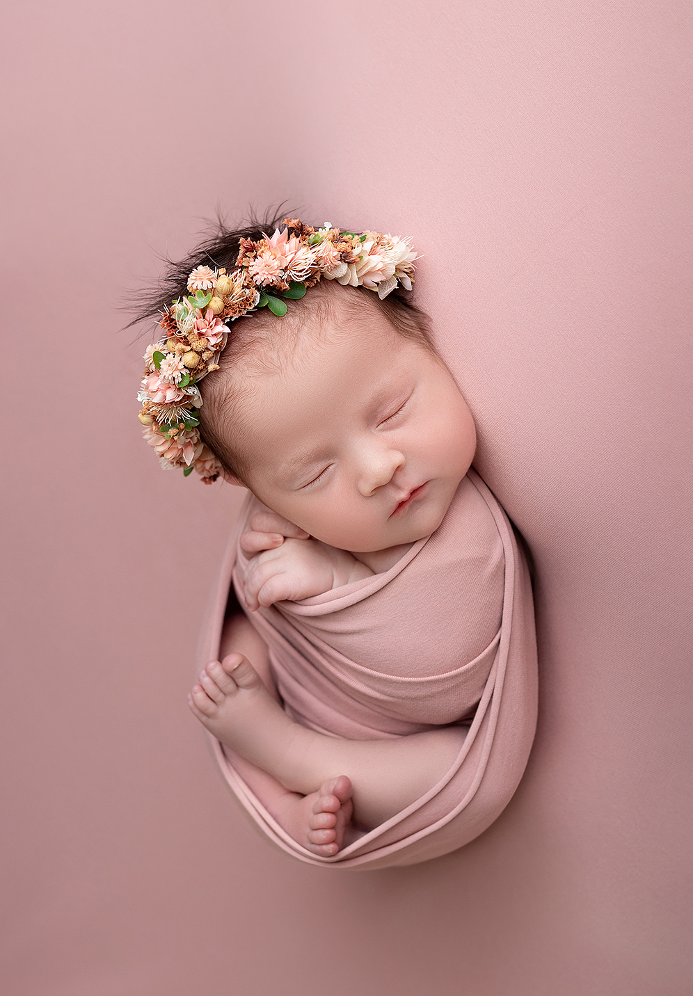 Newborn съемка Анюты. Фотограф новорождённых и малышей до года в Москве и Московской области