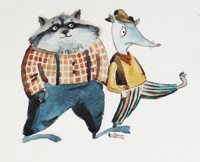 Brother Fox and Brother Rabbit. Анна Гантимурова иллюстратор, театральный видеохудожник мультипликатор