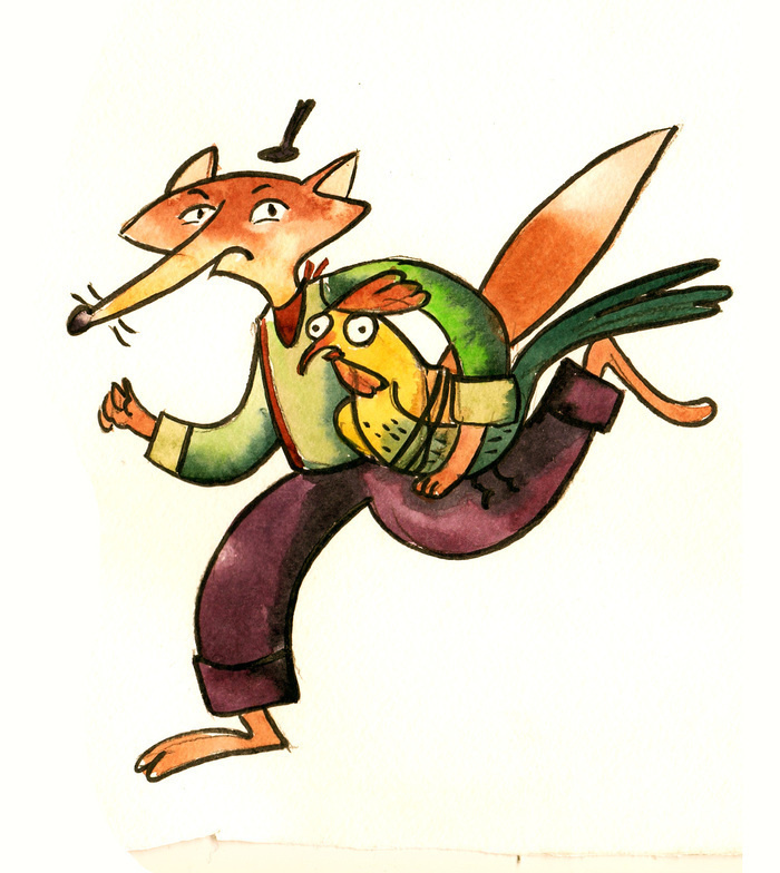 Brother Fox and Brother Rabbit. Анна Гантимурова иллюстратор, театральный видеохудожник мультипликатор