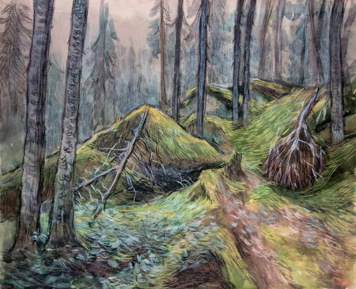 Pastels and watercolor. Анна Гантимурова иллюстратор, театральный видеохудожник мультипликатор