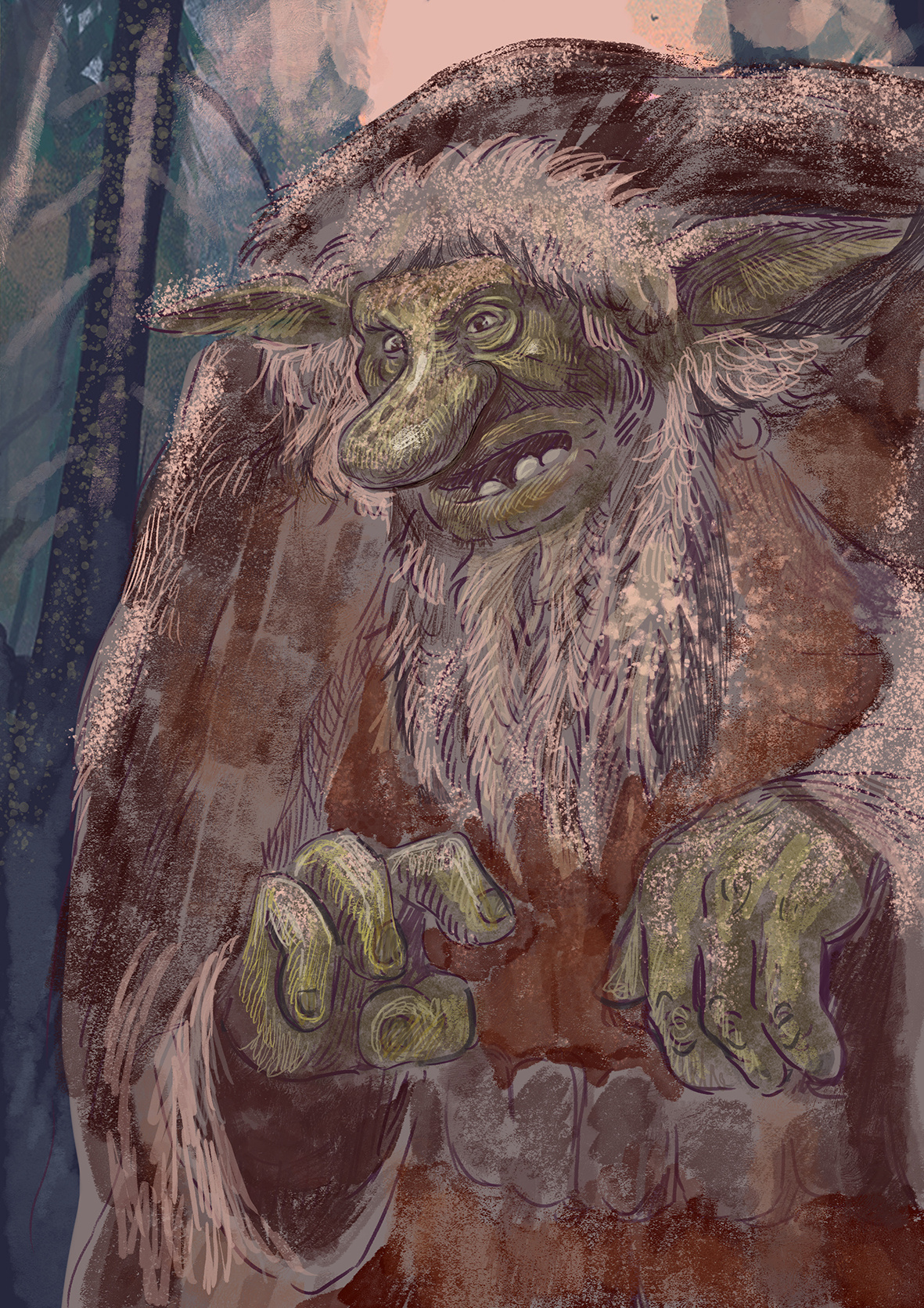 The boy and the wizard. Анна Гантимурова иллюстратор, театральный видеохудожник мультипликатор