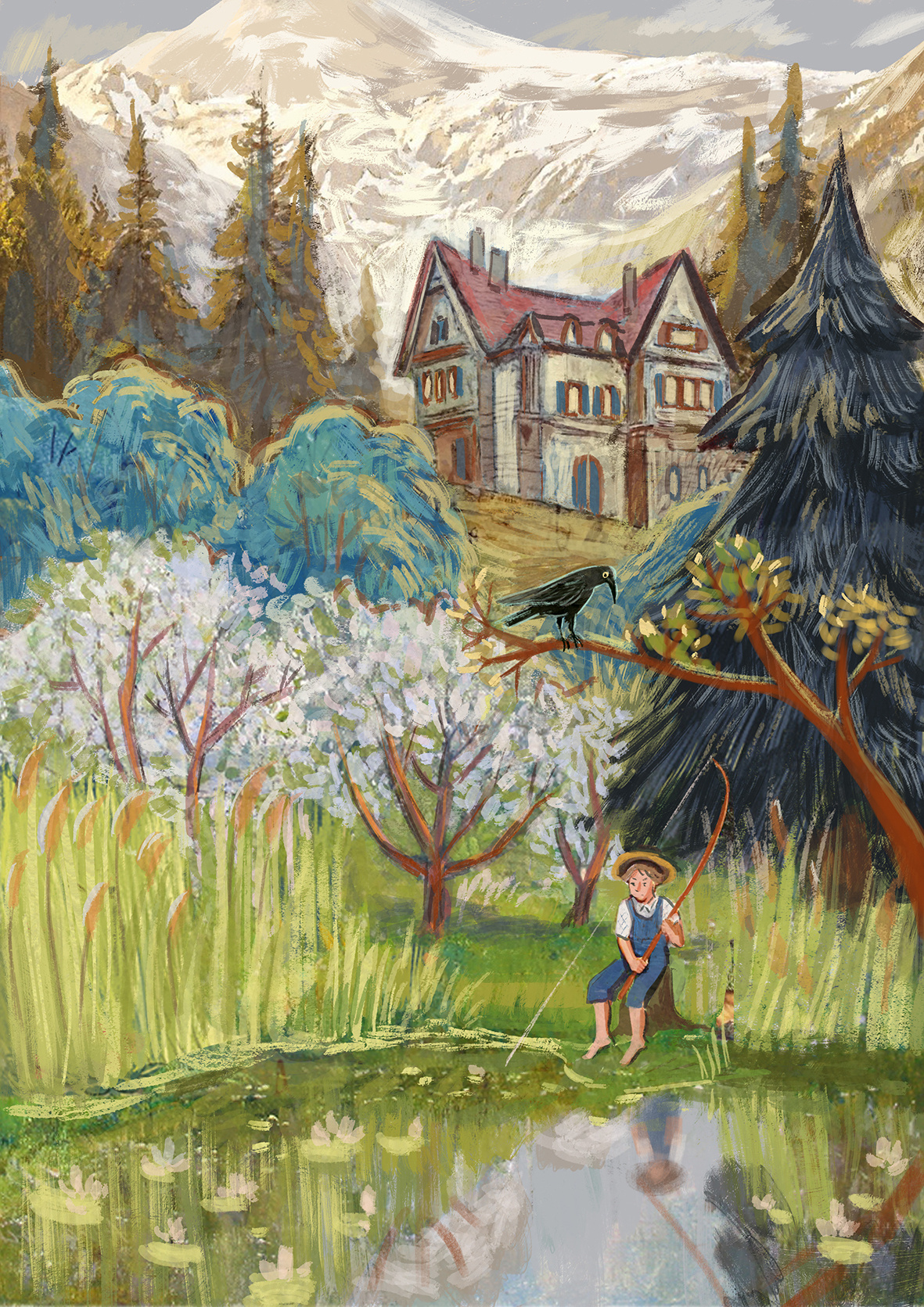 The boy and the wizard. Анна Гантимурова иллюстратор, театральный видеохудожник мультипликатор