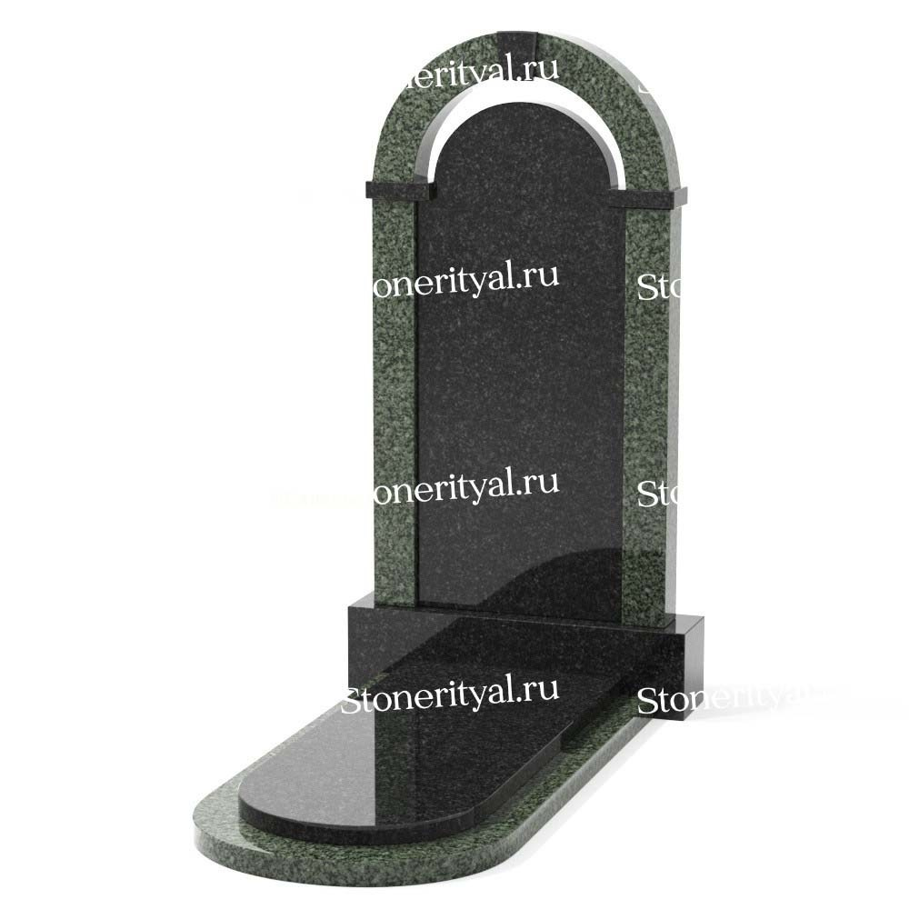 Комбинированные памятники на одного. Изготовление и установка памятников в Москве и МО