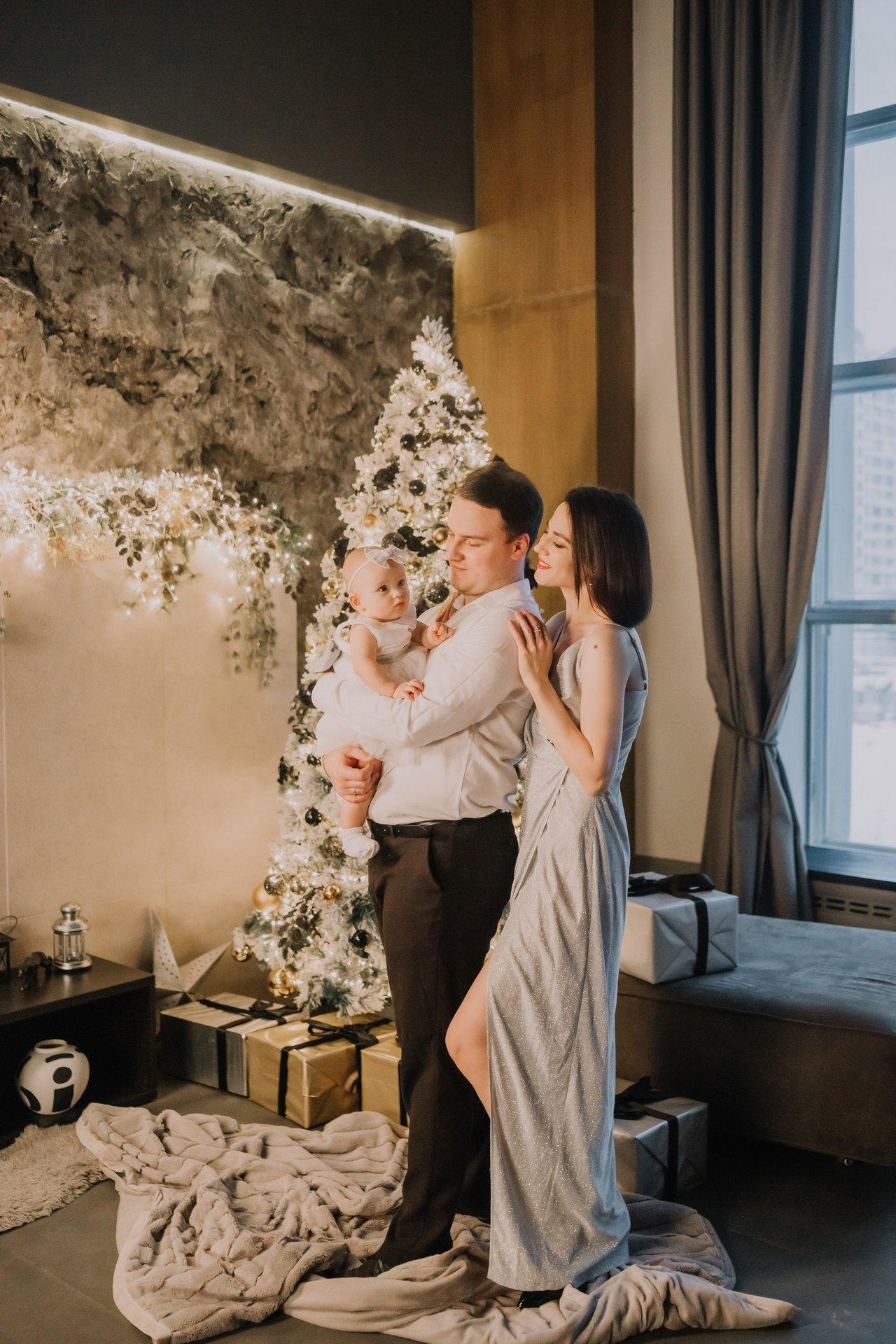 Кристина, Костя и Ксюша Новый год. Анна Ларина — Lifestyle фотограф в Москве