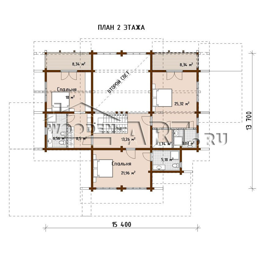 «Байкал» 450 кв. м. Проекты деревянных домов