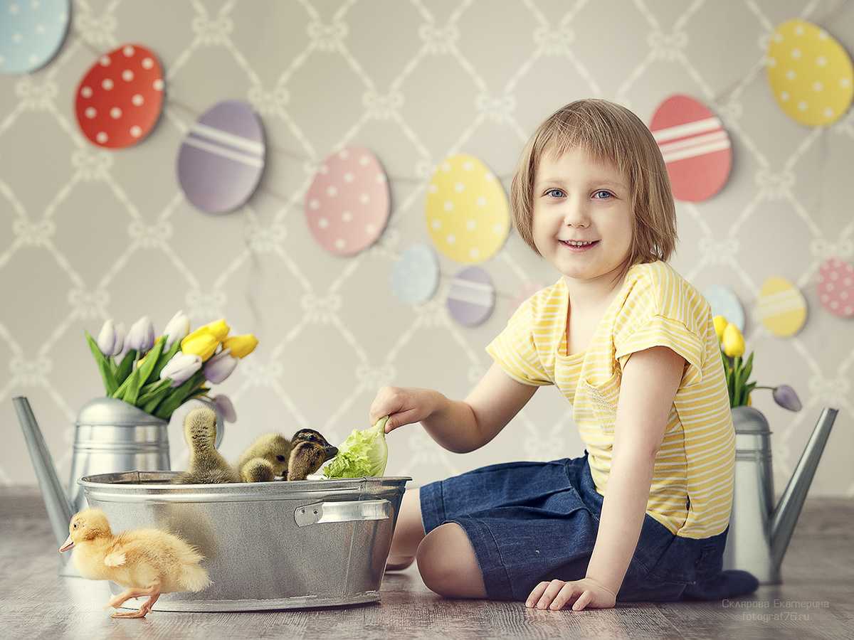 Пасхальные фотоистории. Детский и семейный фотограф Склярова Екатерина