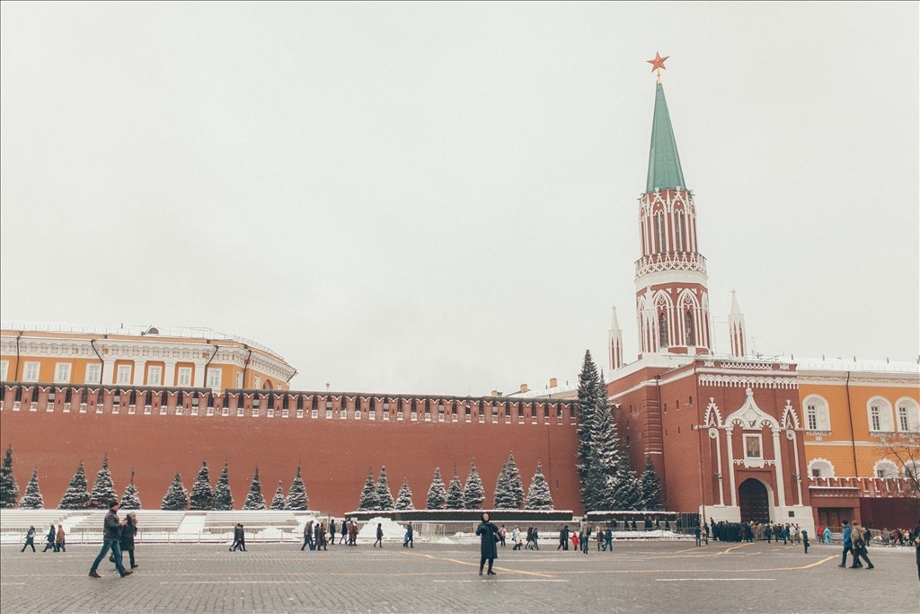 Москва в Январе