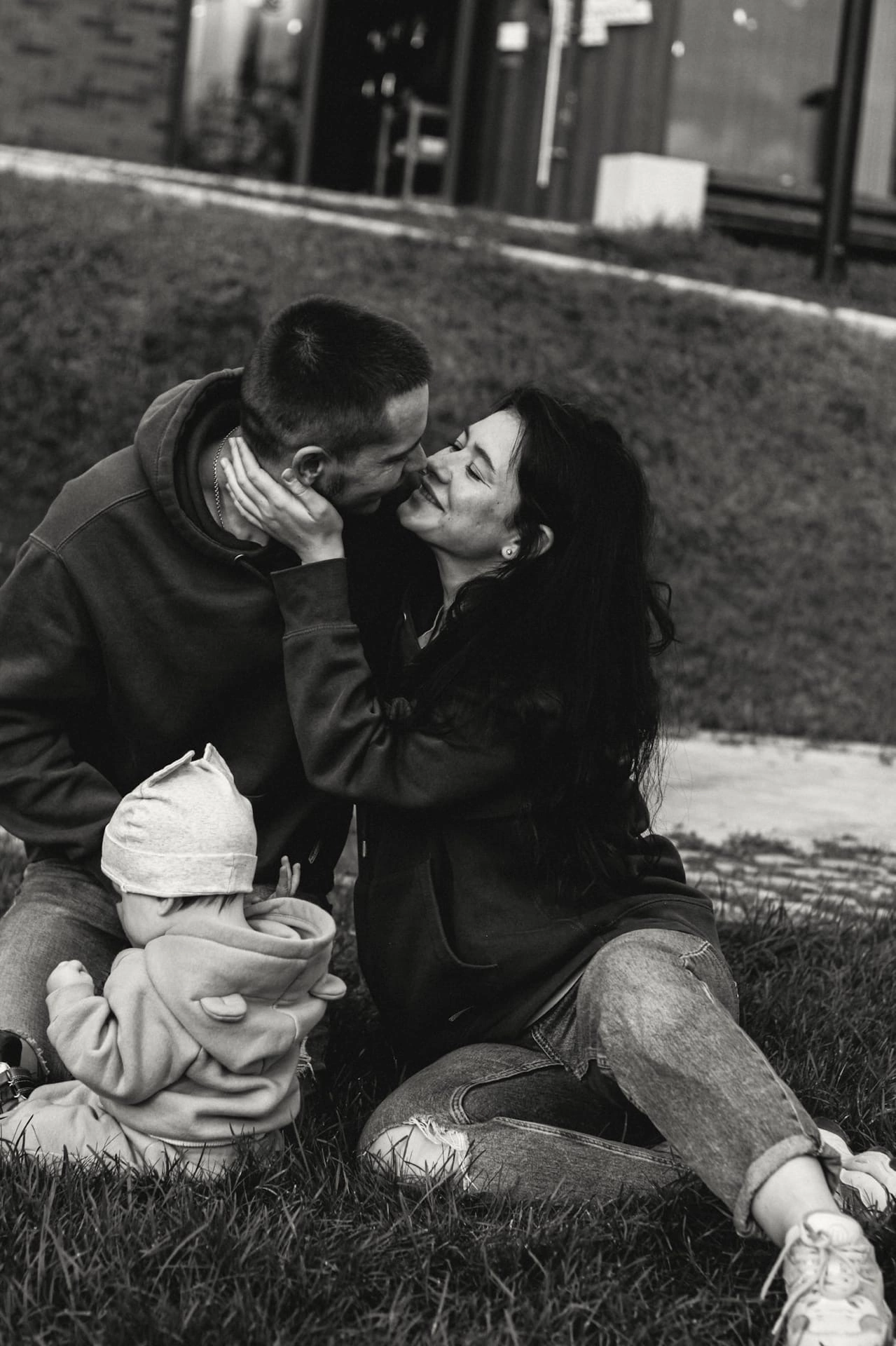 Анечка с папой и мамой. Семейный фотограф Полина Легачева