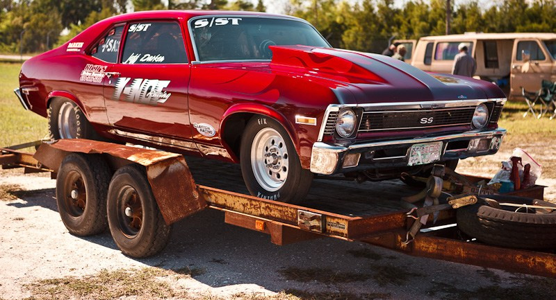 DrugRacing на автомобилях выпущенных до 1975 г. США, Флорида, 2010. Фотограф Василий Буланов