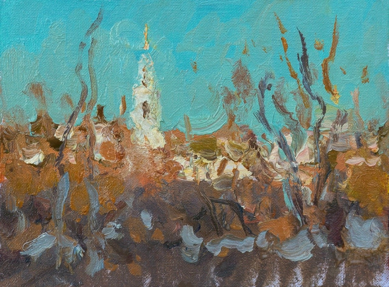 Подморозило. Елец. Художник Александр Каверин