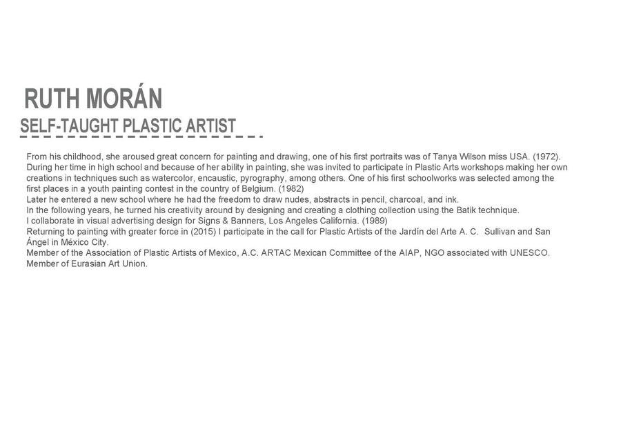 Ruth López Hernández. Галерея участников Российской Премии Искусств