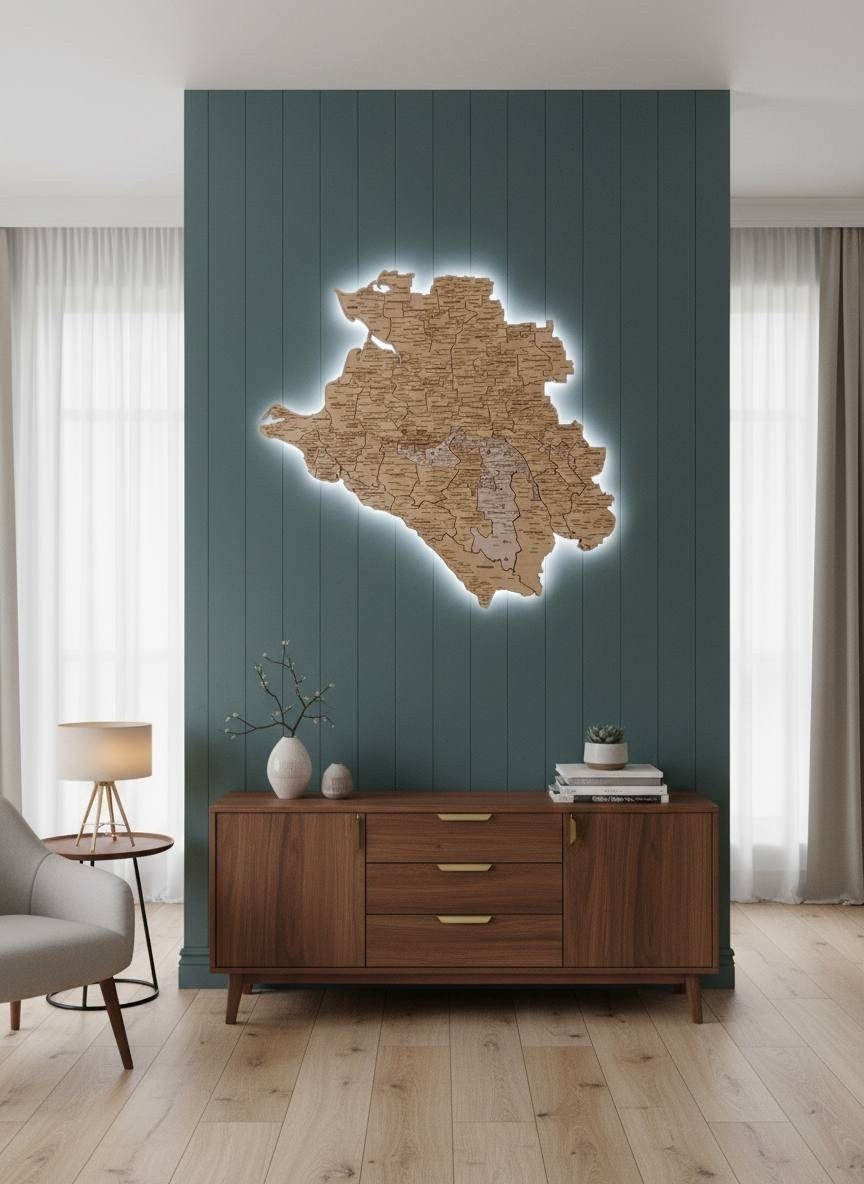 Карта мира из дерева. Art objects for walls. Author’s paintings, panels, clocks and portraits by photo