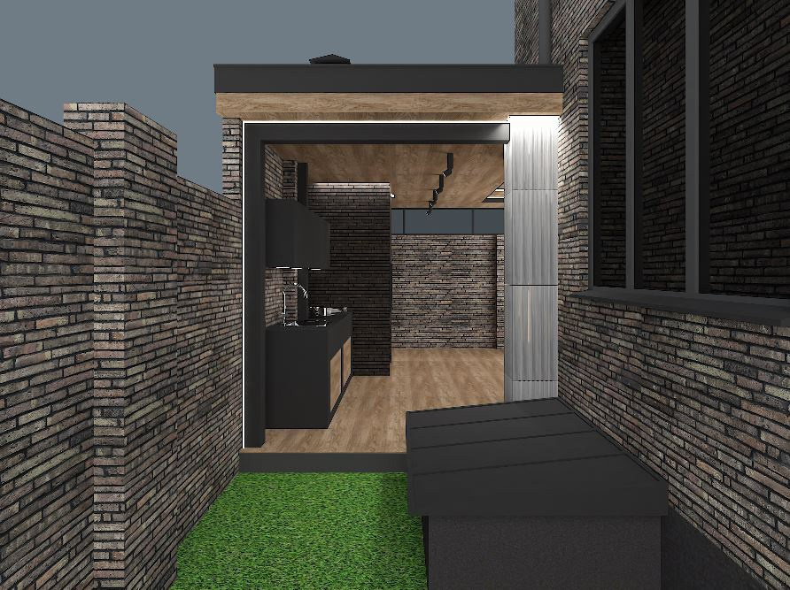 уютная открытая терраса с барбекю и зоной отдыха для летних вечеров у вас дома