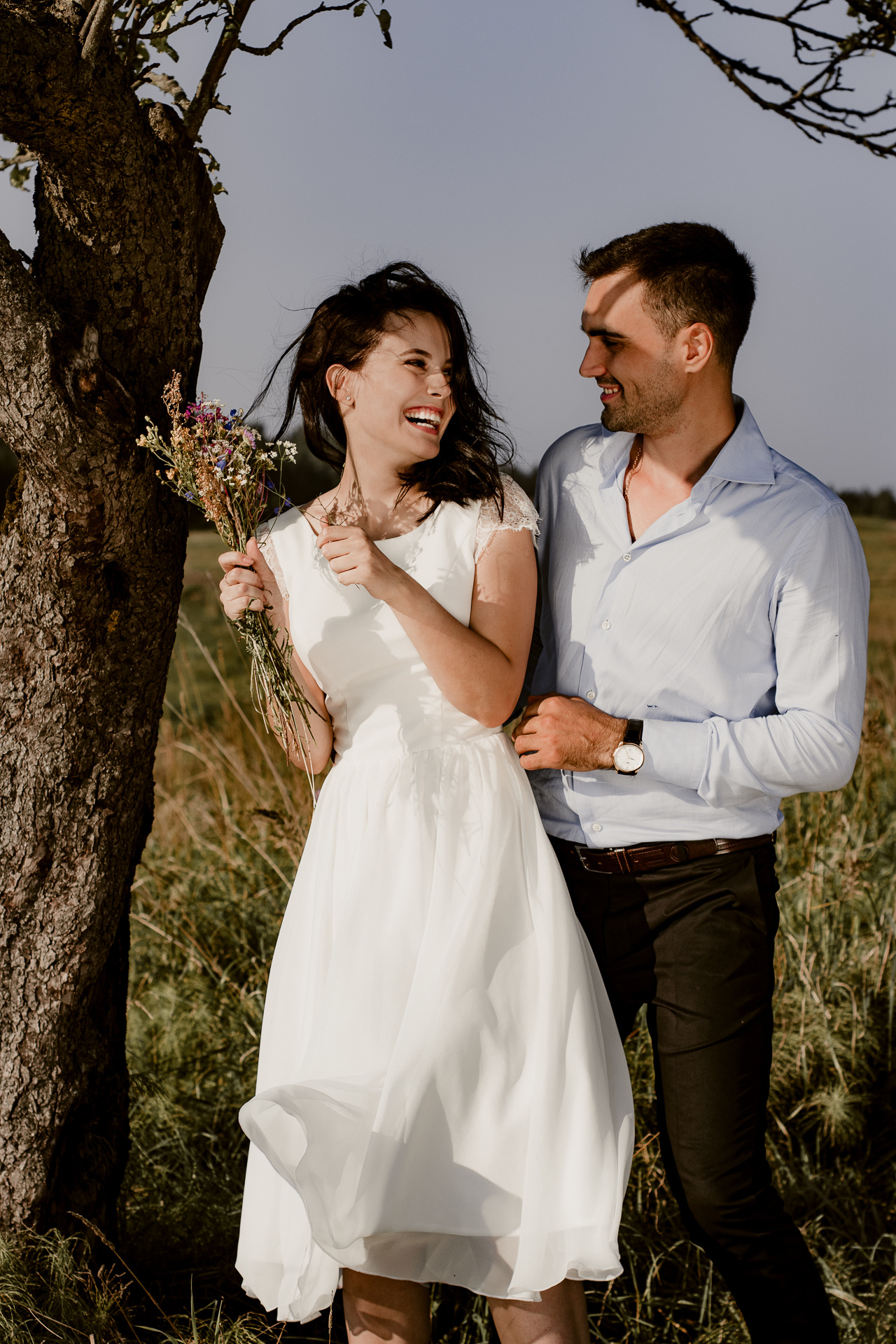 Свадебная фотосессия на природе