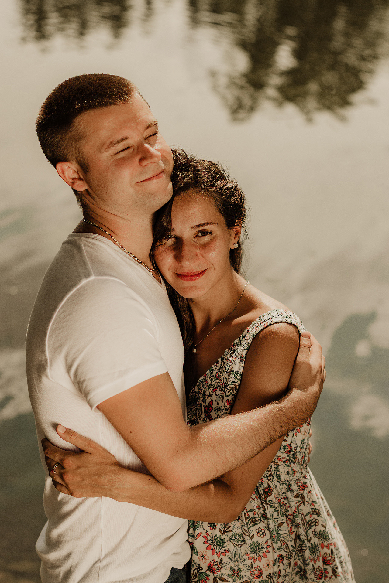 Студийная фотосессия с мужем в ожидании чуда