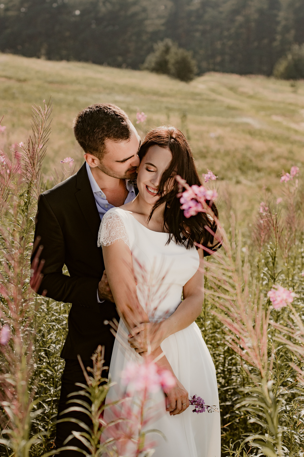 Свадебная фотосессия на природе