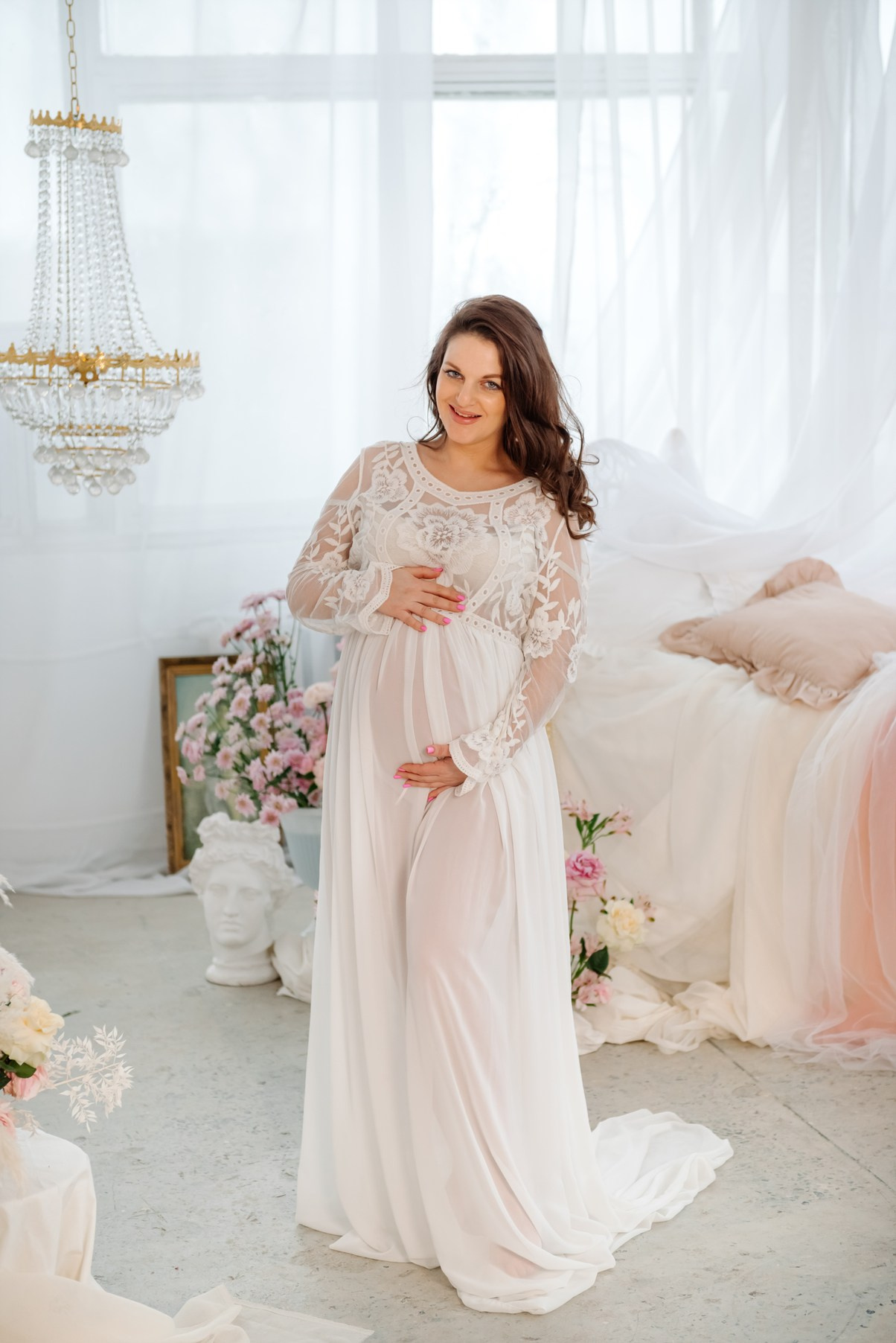 Беременность. Лена в цветах. Свадебный и сеейный фотограф в Санкт-Петербурге Елена Худякова