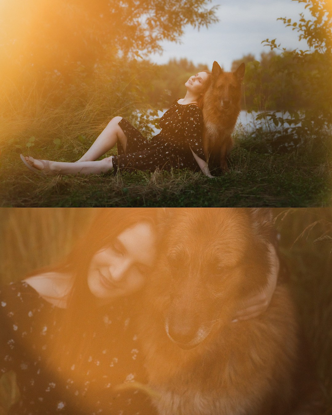 Вика и Фрея. Фотограф анималист в Москве и Санкт-Петербурге Свиридова Анна