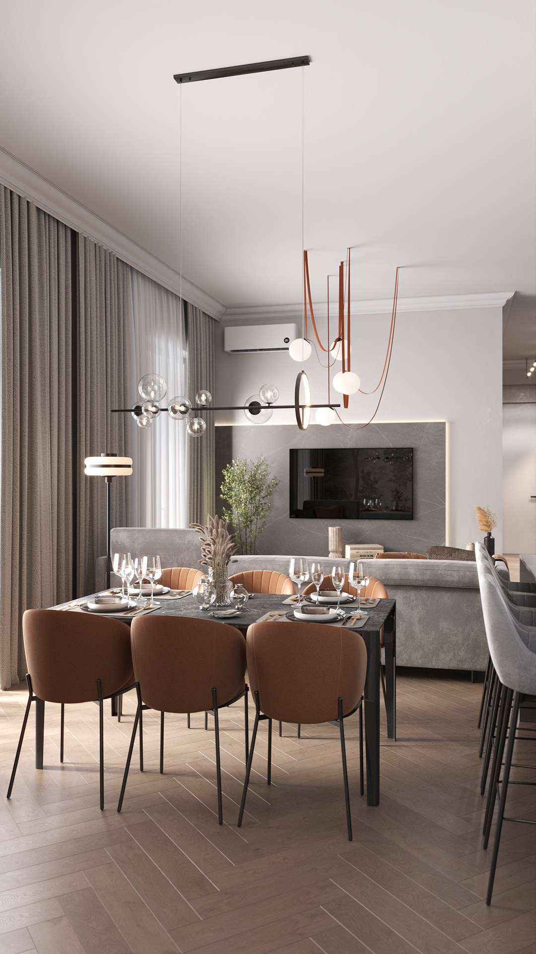 ЖК Хюгге 89 м². БК студия дизайна интерьера