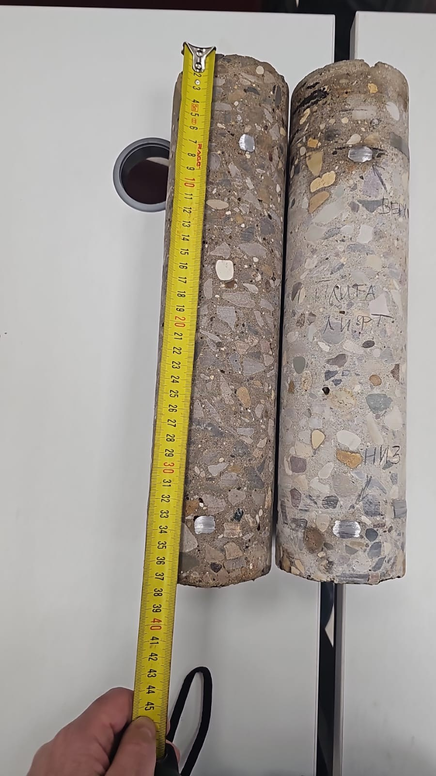 Результаты обследования ультразвуковым эхометодом (метод ультразвуковой эхо-томографии) участков фундаментной плиты. Ультразвуковое и георадарное обследование бетонных и железобетонных конструкций в Москве и МО