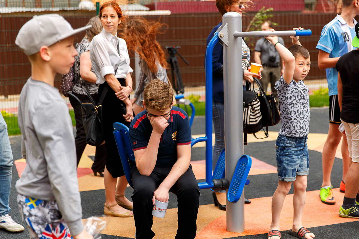 Открытие детской и спортивной площадок в ЖК "Прогресс". Фотограф в Астрахани