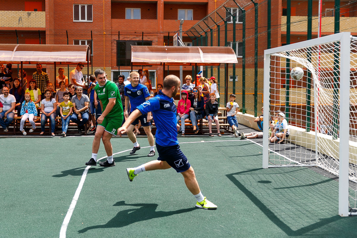 Открытие детской и спортивной площадок в ЖК "Прогресс". Фотограф в Астрахани