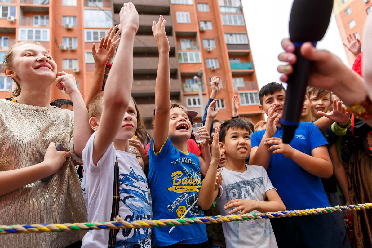 Открытие детской и спортивной площадок в ЖК "Прогресс". Фотограф в Астрахани