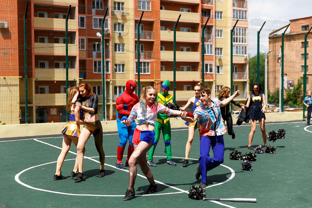 Открытие детской и спортивной площадок в ЖК "Прогресс". Фотограф в Астрахани