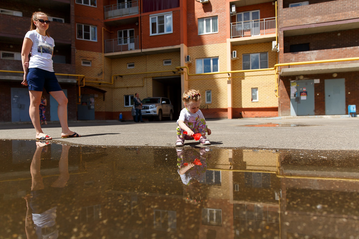 Открытие детской и спортивной площадок в ЖК "Прогресс". Фотограф в Астрахани