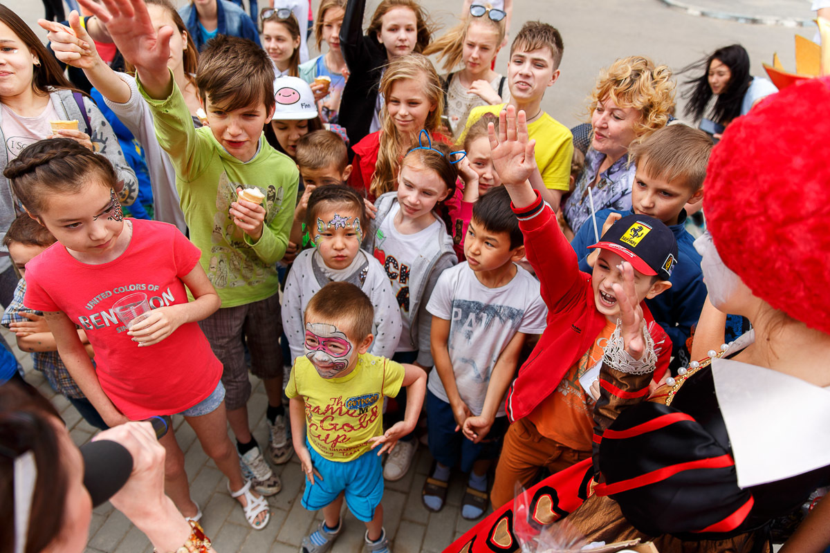 Открытие детской и спортивной площадок в ЖК "Прогресс". Фотограф в Астрахани