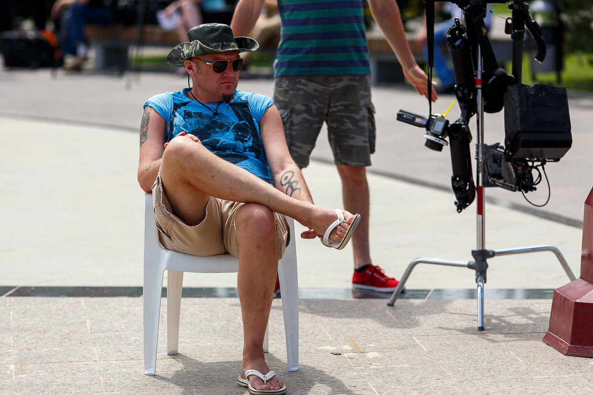 Бэкстейдж со съемок фильма "День выборов 2". Фотограф в Астрахани