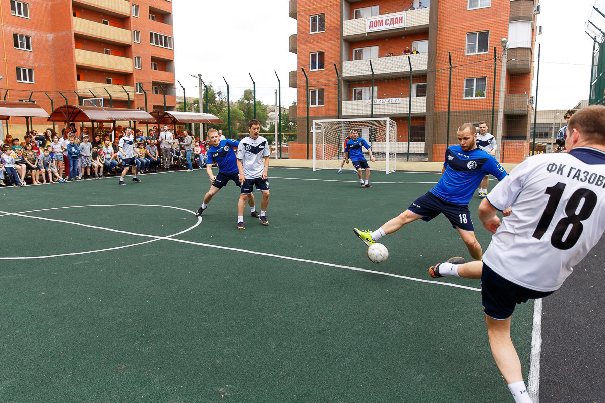 Открытие детской и спортивной площадок в ЖК "Прогресс". Фотограф в Астрахани