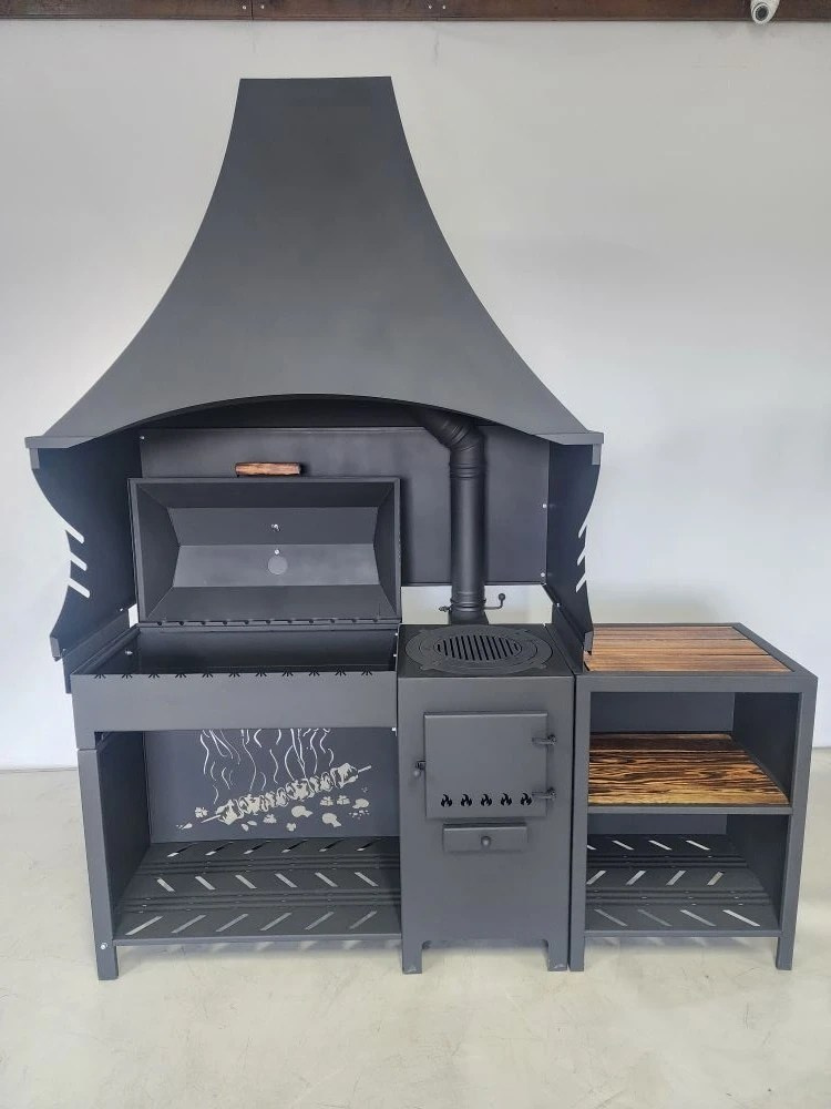 «Джета с вытяжным зонтом и функцией смокер. Купить / заказать мангал для дома в Краснодаре от производителя «Дарбин»