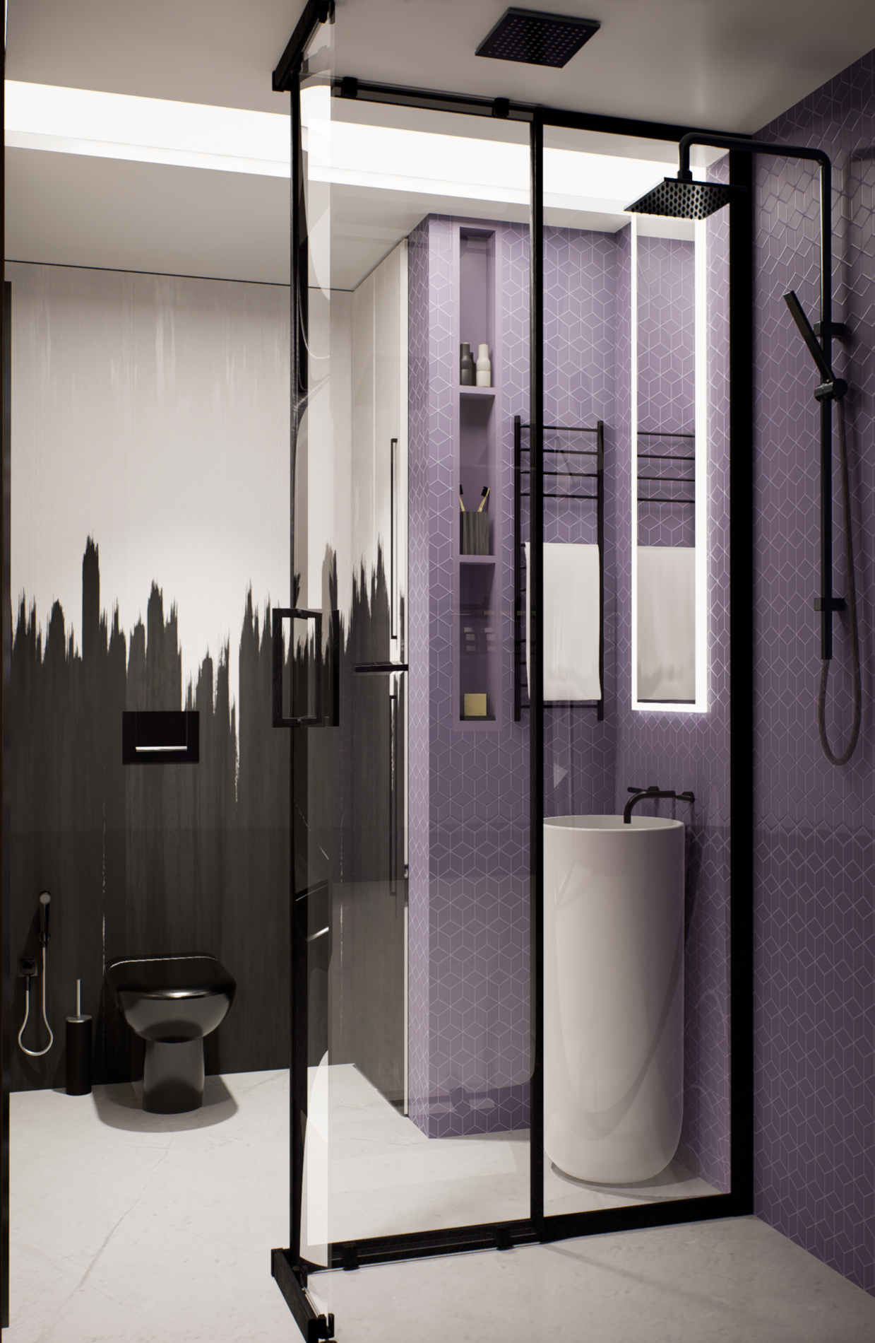 Санузел в стиле китч. Александра Койтова — Архитектор малоэтажных зданий в Новосибирске