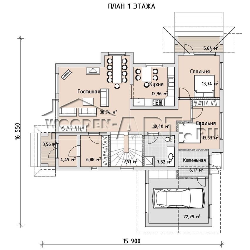 «Булгаково» 319 кв. м. Проекты деревянных домов