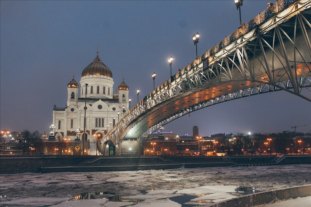 Москва в Январе