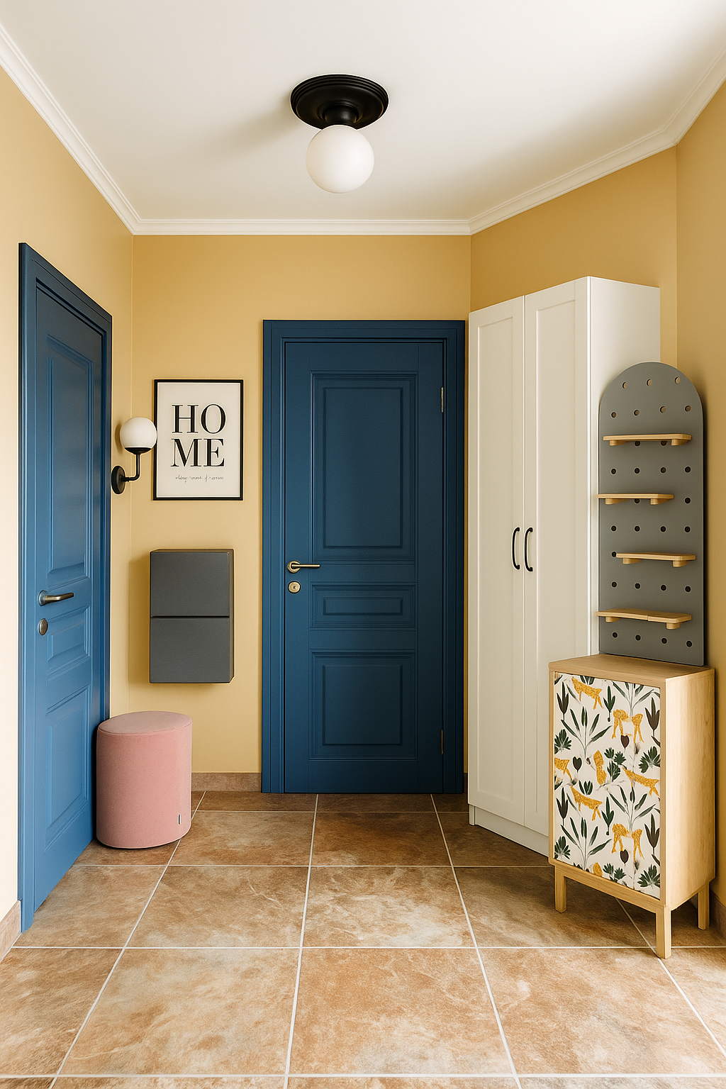 Винтажный интерьер с обилием цвета. Дизайнер интерьера в Москве Ирина Собыленская