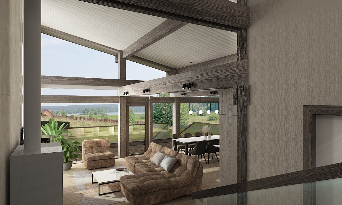 Дом в п. Вуорио. Дизайнер в Санкт-Петербурге Дмитрий Цыбулько