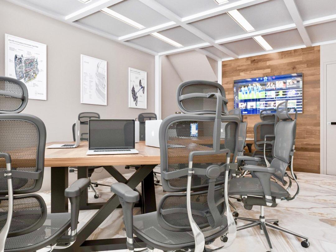 Офис Mercedes-Benz в Зеленограде Москва Барвиха жуковка дизайн интерьера дизайн проект дизайнер интерьера дизайнер офисов дизайн офис