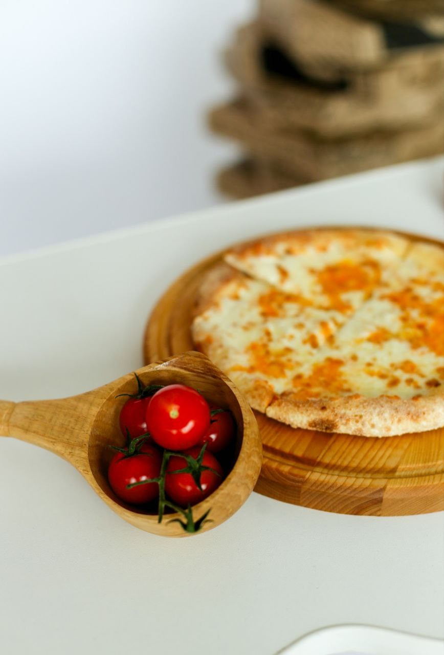 Детская фотосессия с пиццей