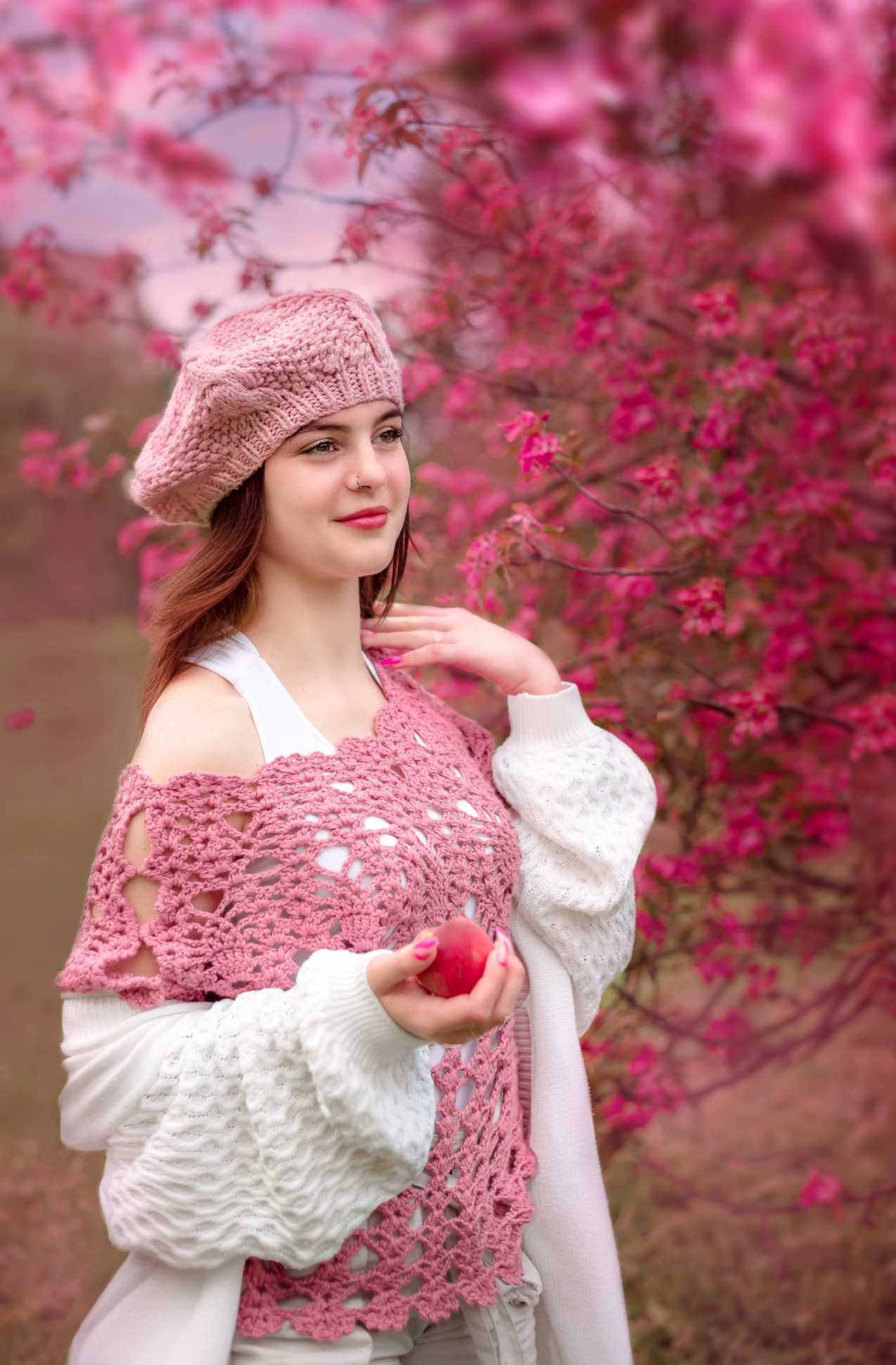 Фотосессия в розовой яблоне. Семейный и детский фотограф в Ярославле, Максимова Светлана