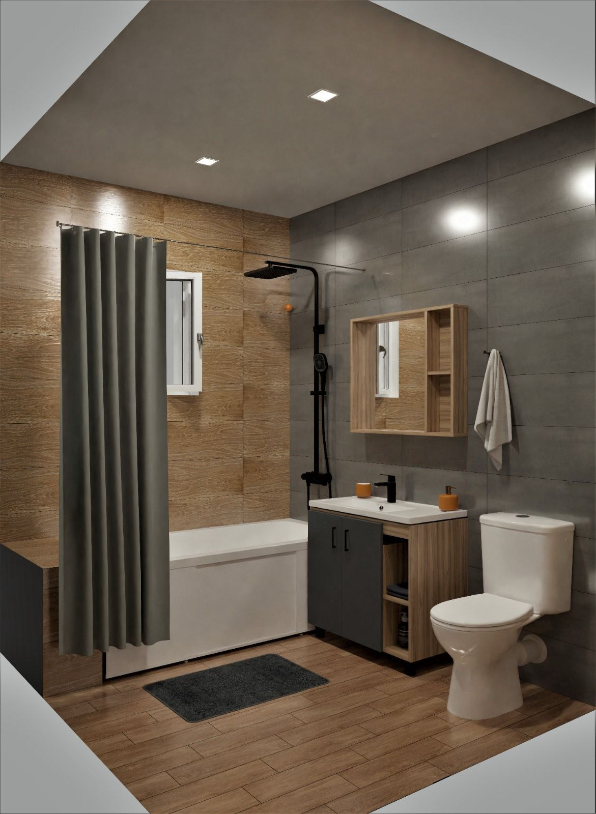 Примеры работ по дизайну ванных нашей студии. Дизайн-интерьера