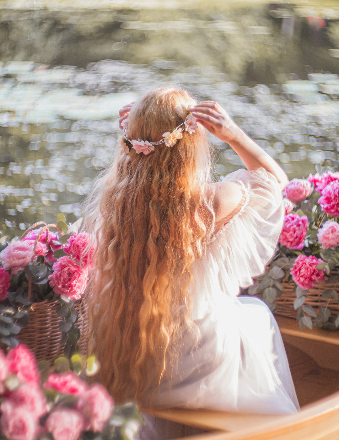 Сказочная лодка с цветами. Юлия Башкатова, сказочный фотограф, Москва