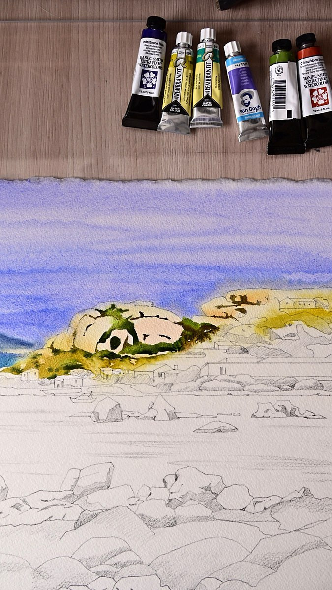 История одной картины. ФотоКисточка. Акварель. Арт-галерея картин Анастасии Дерий