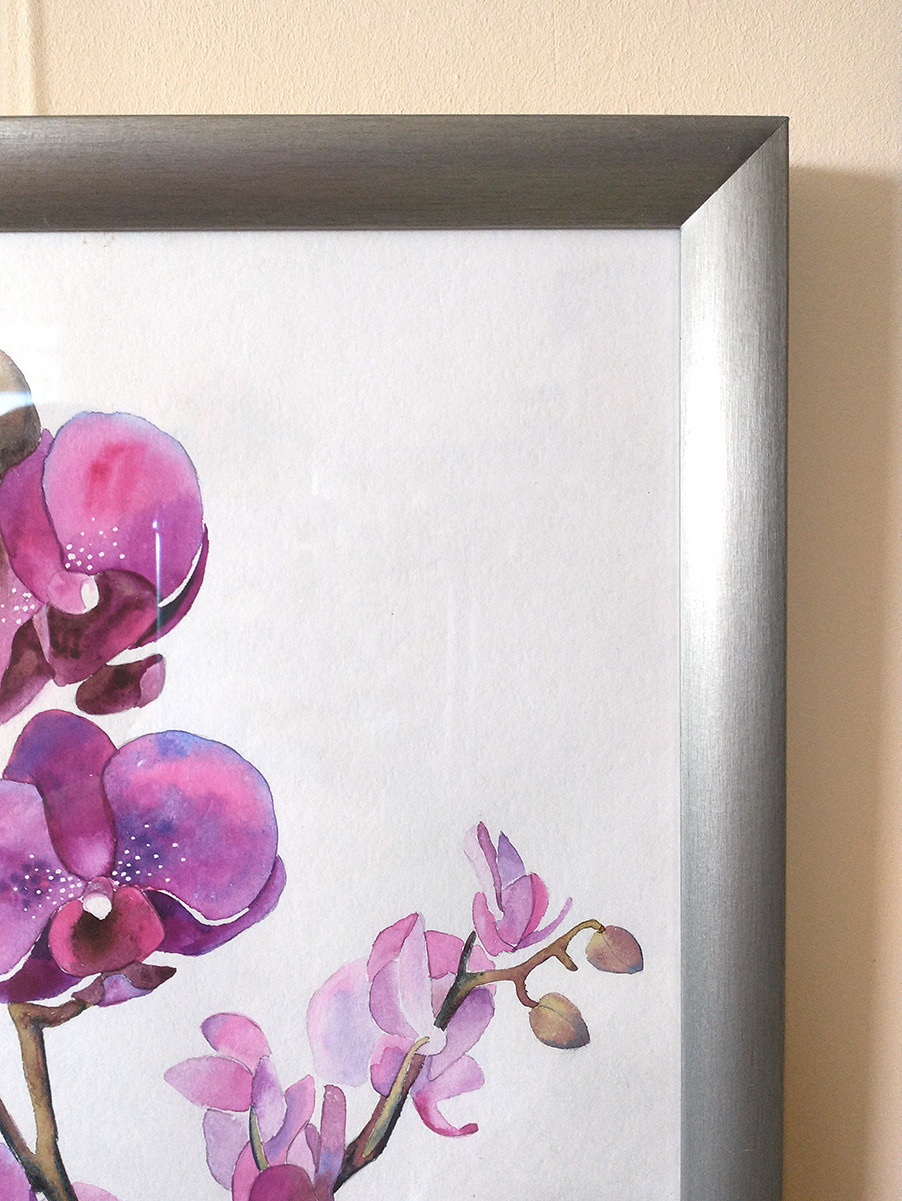 Фиолетовая орхидея. ФотоКисточка. Акварель. Арт-галерея картин Анастасии Дерий