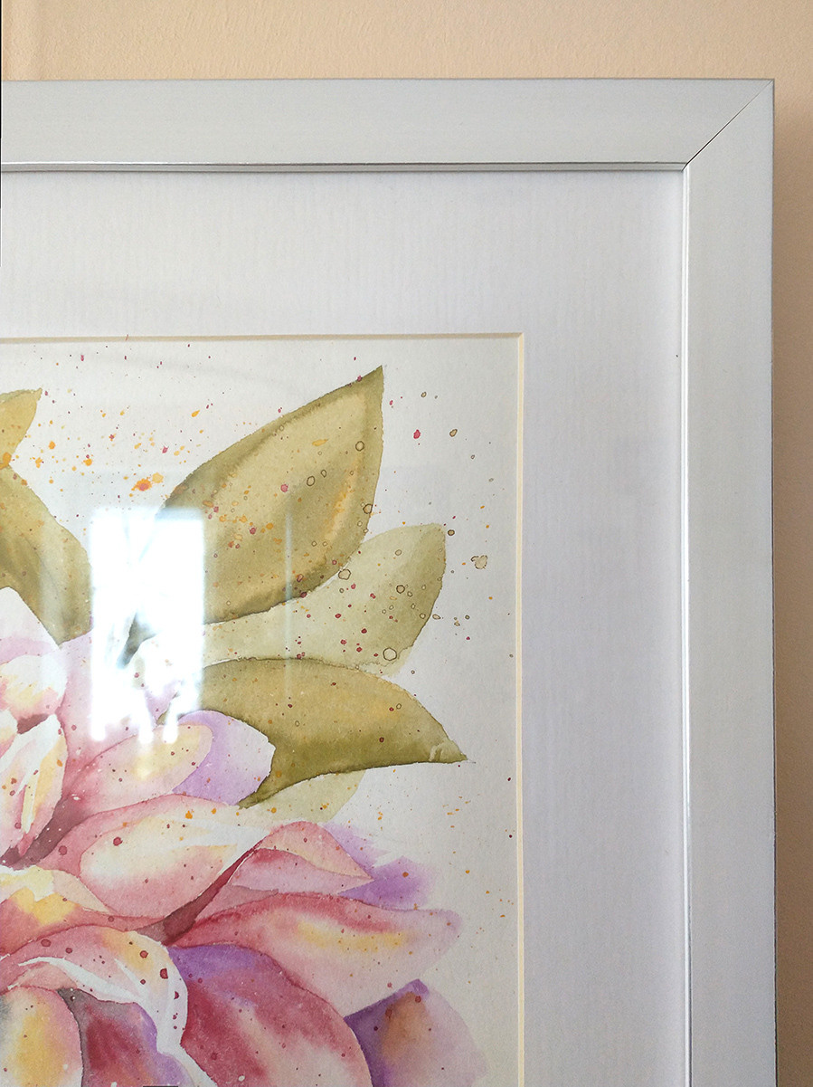 Георгин. ФотоКисточка. Акварель. Арт-галерея картин Анастасии Дерий