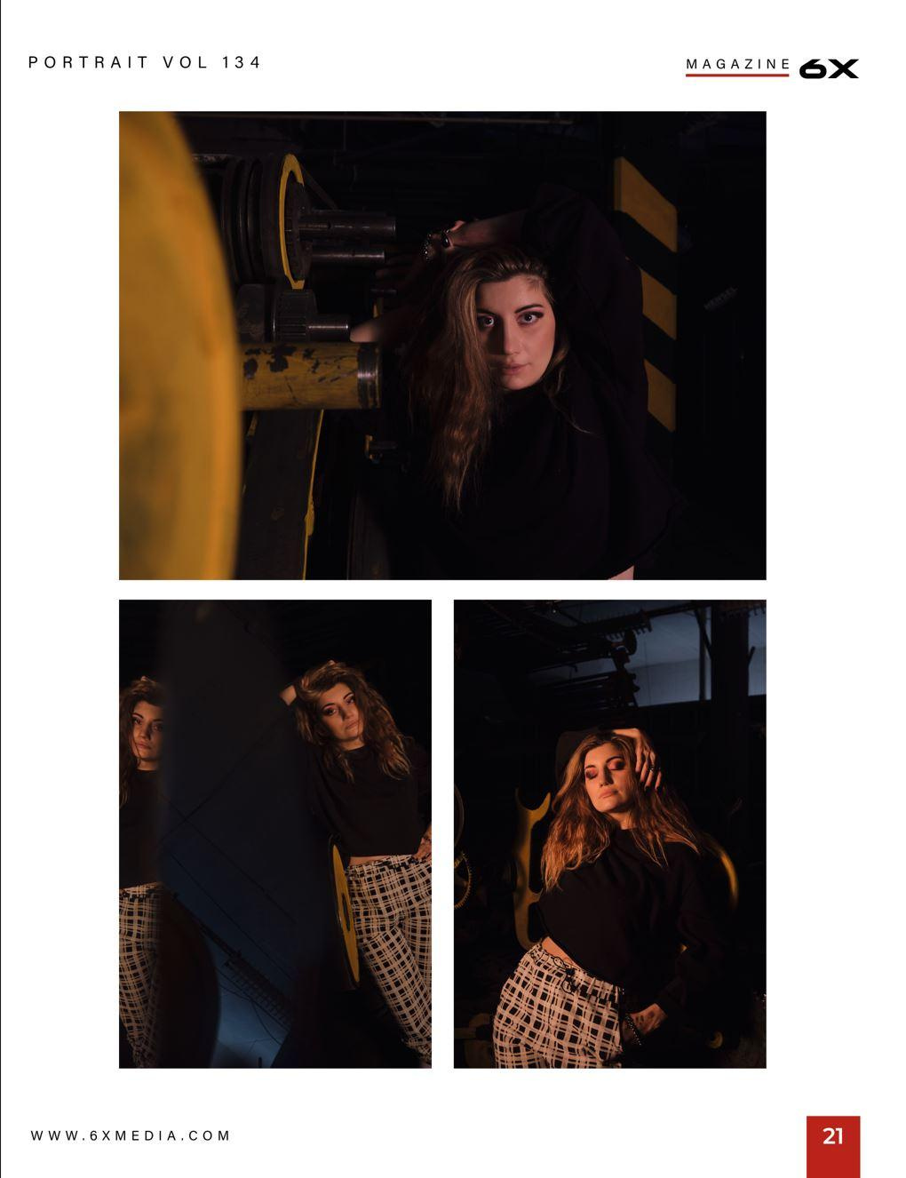 Night portrait. Photographer in Moscow