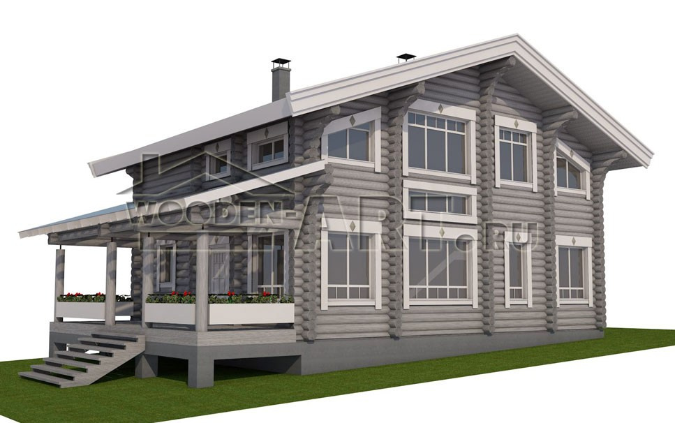 «Романовка» 223 кв. м. Проекты деревянных домов