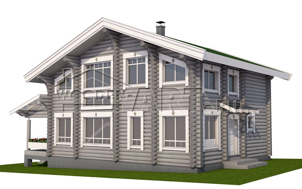 «Романовка» 223 кв. м. Проекты деревянных домов